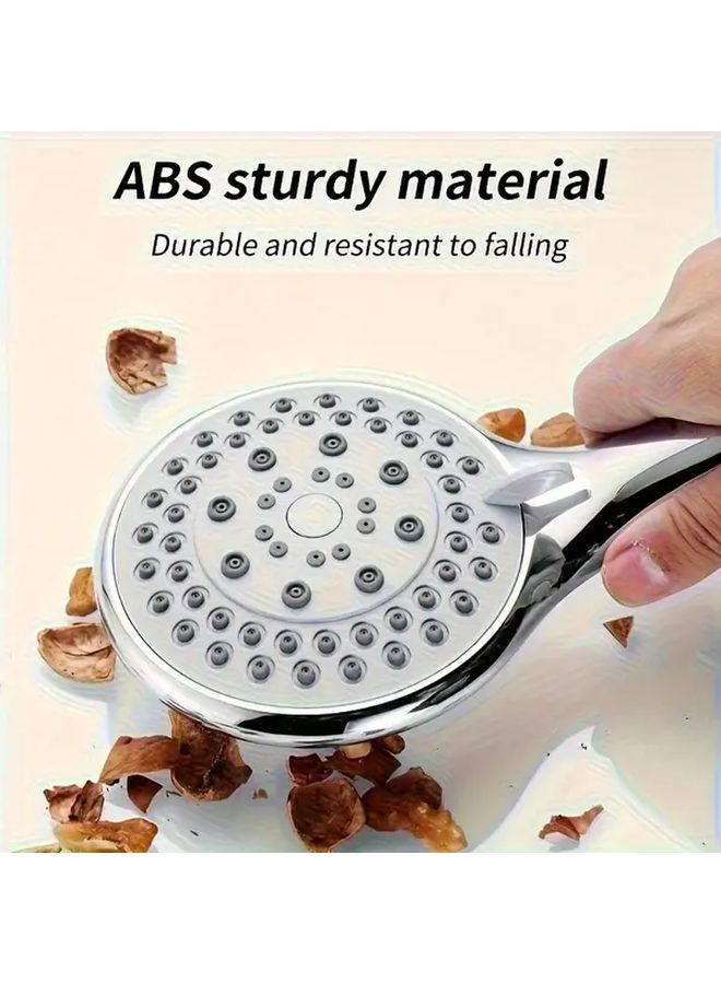 3 Piece Adjustable Handheld Shower Head Set with Hose and Bracket Modern Bathroom - Image 2